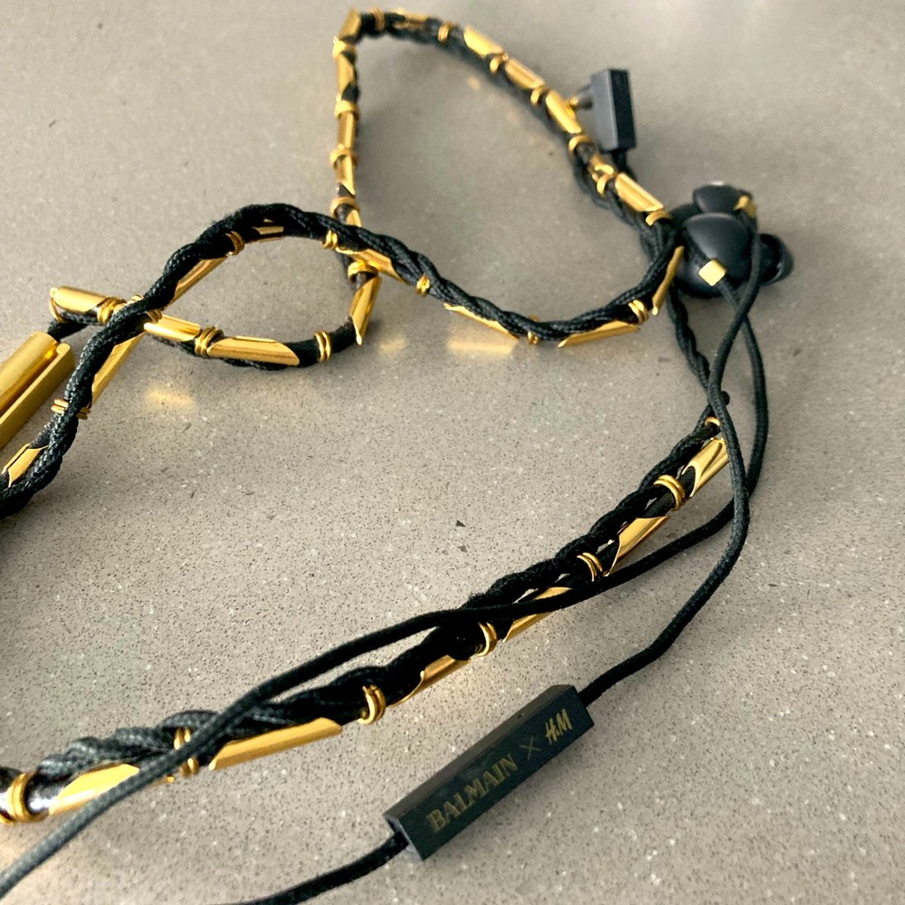 Balmain x HM headphones. Brand New. No packaging.